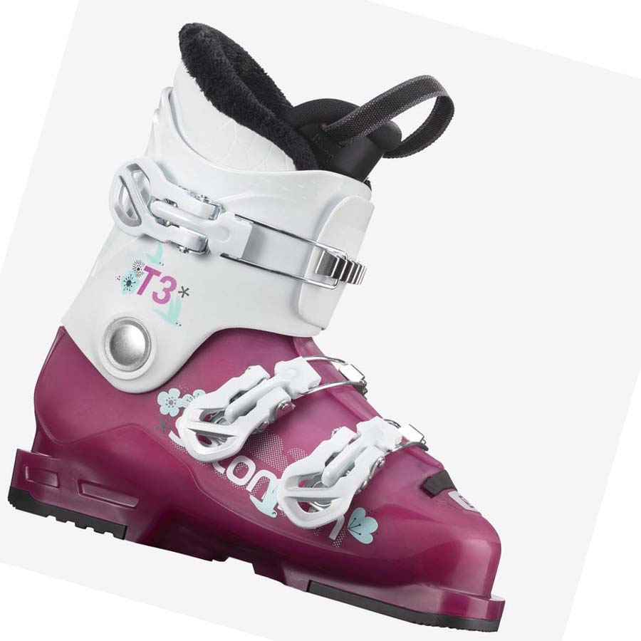 Salomon T3 RT GIRLY Síbakancs Gyerek Lila Fehér | HU 3624HAP